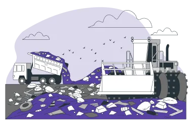 O que é seguro RC ambiental? Na imagem, representação de empresas que, ao causarem danos ambientais, podem acionar o seguro de responsabilidade civil ambiental para lidar com os custos envolvidos.