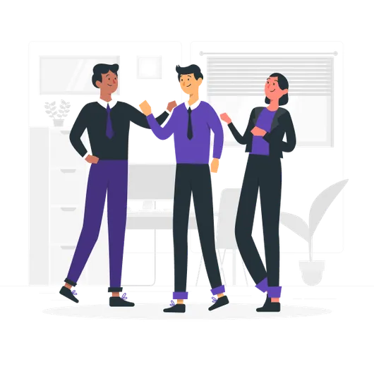 O que é seguro de vida empresarial? Na imagem, funcionários de uma empresa que acabou de contratar seguro de vida em grupo para seu quadro de pessoal.