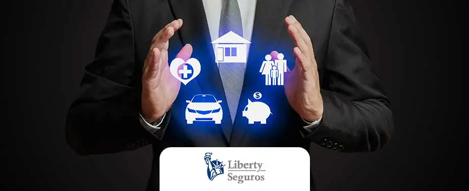 Como cotar o seguro Liberty? Na imagem, símbolos representam a proteção dos seguros da Liberty