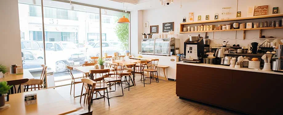 Como contratar o seguro cafeteria? Na imagem, vemos estabelecimento protegido ap&oacute;s a contrata&ccedil;&atilde;o do seguro cafeteria para proteger o patrim&ocirc;nio 