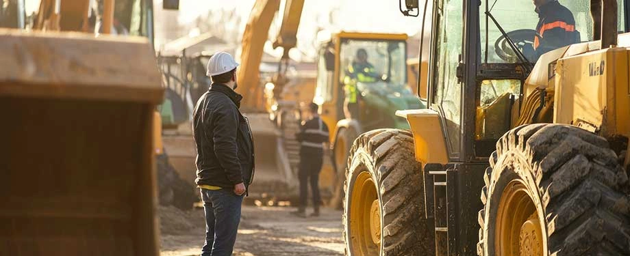 O que &eacute; seguro para loca&ccedil;&atilde;o de equipamentos? Na imagem, tratores em alus&atilde;o ao seguro que protege os equipamentos durante o aluguel 