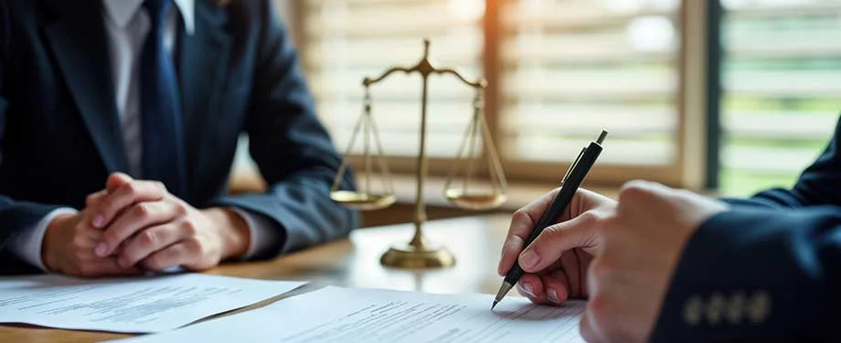 Seguro garantia judicial equivale a dinheiro? Na imagem, empresa assinando contrato de seguro garantia, que funciona como um substituto do depósito recursal
