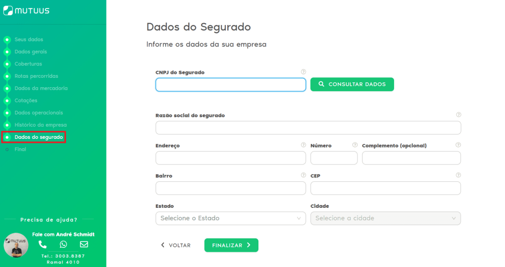 seguro-de-carga-valor-dados-do-segurado Seguro de carga valor: Dados do segurado