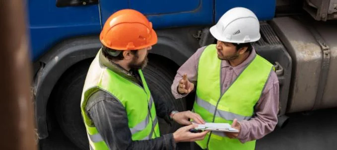 Para que serve o gerenciamento de risco no transporte? Na imagem, profissionais falando sobre a import&acirc;ncia do seguro de transporte de carga.