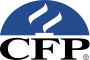 Logo da CFP, que certifica a corretora de seguros Mutuus como empresa habilitada