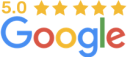 Logo da Google representando as 5 estrelas da Mutuus, corretor online de seguros